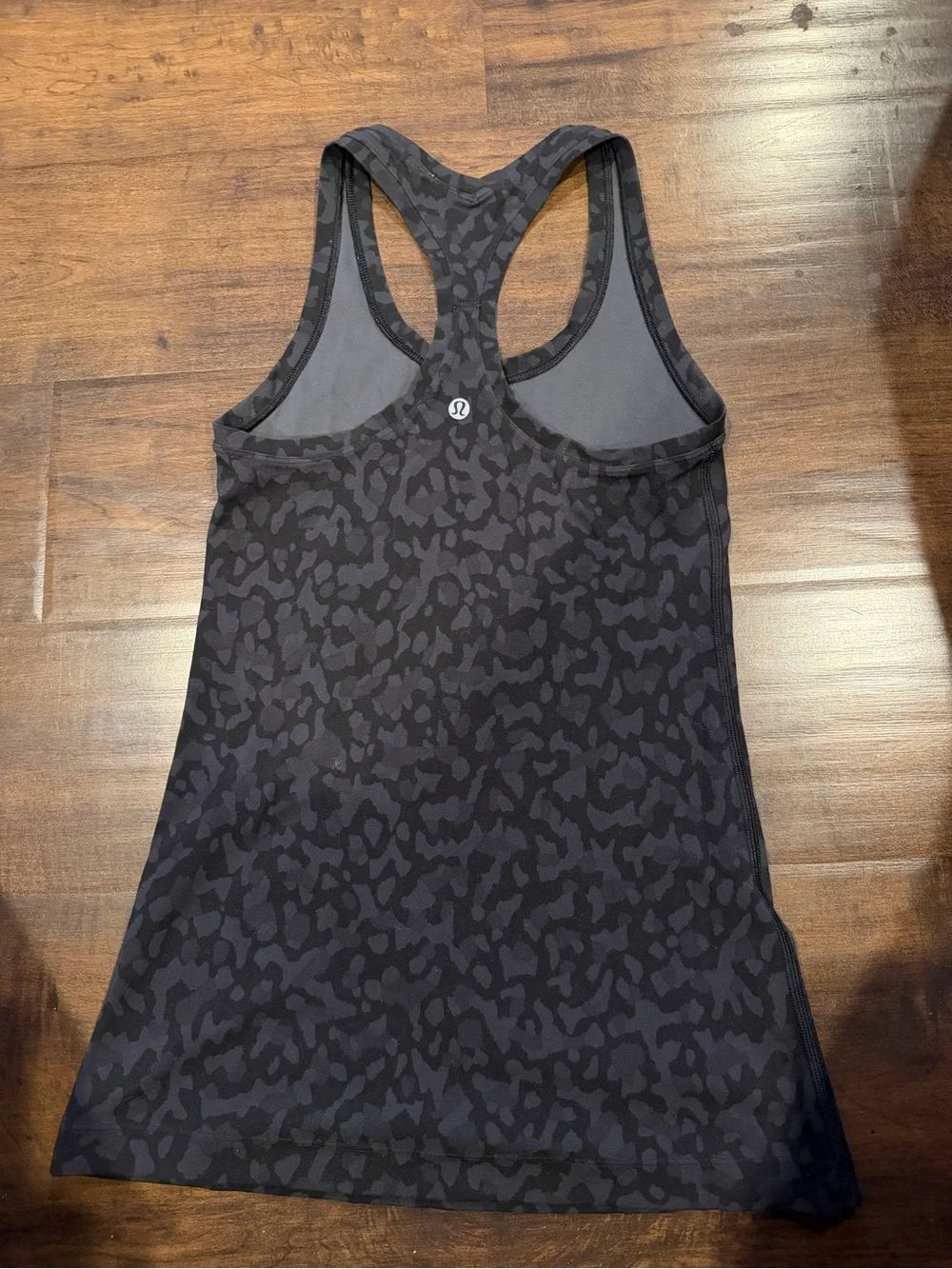 lululemon athletica Black “cheetah” Printed Racerback Tank